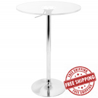 Lumisource BT-ADJ23TW CL Adjustable Bar Table